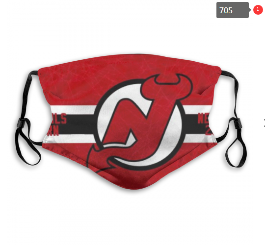 NHL New Jersey Devils #8 Dust mask with filter->new jersey devils->NHL Jersey